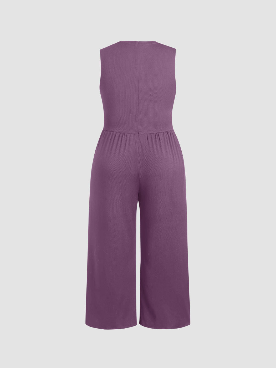 Brooklyn - Effen mouwloze jumpsuit