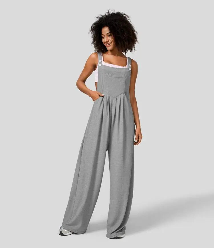 Sydney - Clinkly Vrouwen Los Jumpsuit (WH)