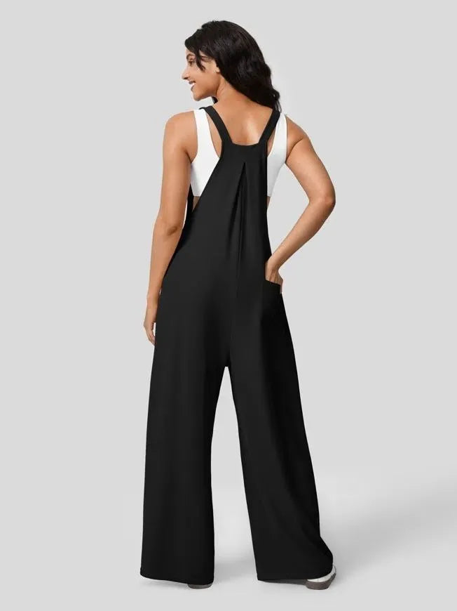 Sydney - Clinkly Vrouwen Los Jumpsuit (WH)